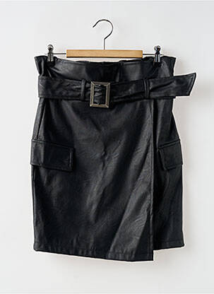 Jupe courte coupe droite noir LOLA ESPELETA femme