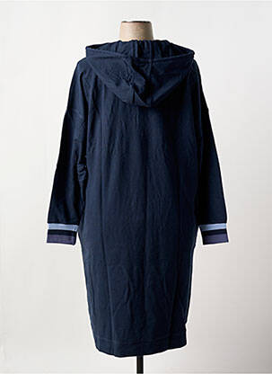 Robe mi-longue manches longues manches longues bleu SHEEGO femme