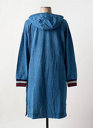Robe pull coupe droite manches longues bleu SHEEGO femme
