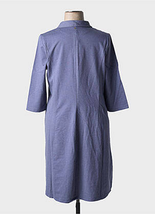 Robe mi-longue manches 3/4 manches 3/4 bleu SHEEGO femme