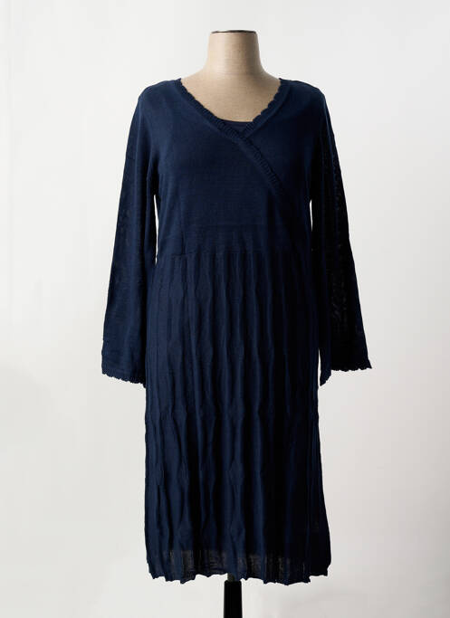 Robe mi-longue bleu SHEEGO pour femme