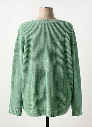 Gilet manches longues fermeture boutonnée sur le devant vert SHEEGO femme
