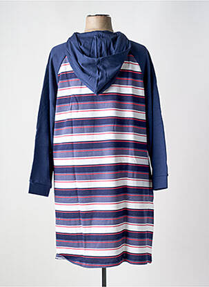 Robe mi-longue manches longues manches longues bleu SHEEGO femme