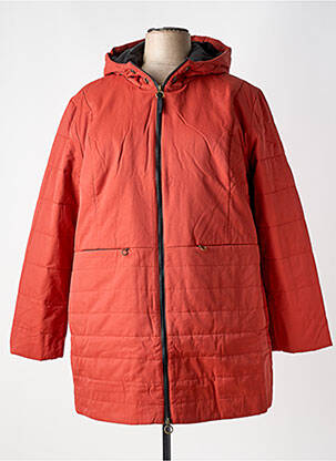 Doudoune poches a capuche orange SHEEGO femme
