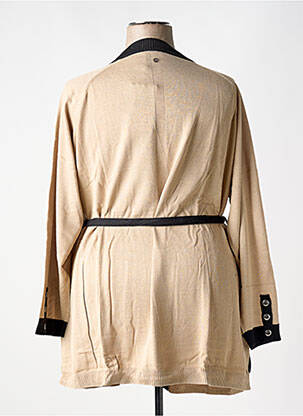 Gilet manches longues stretch beige SHEEGO femme