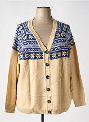 Gilet manches longues beige SHEEGO pour femme seconde vue