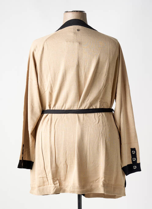 Gilet manches longues beige SHEEGO pour femme