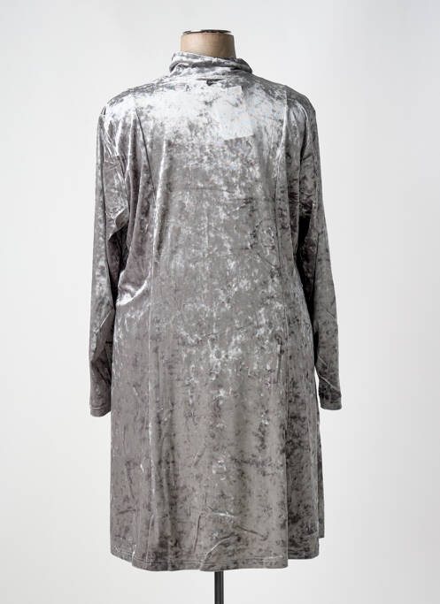 Robe mi-longue argent SHEEGO pour femme