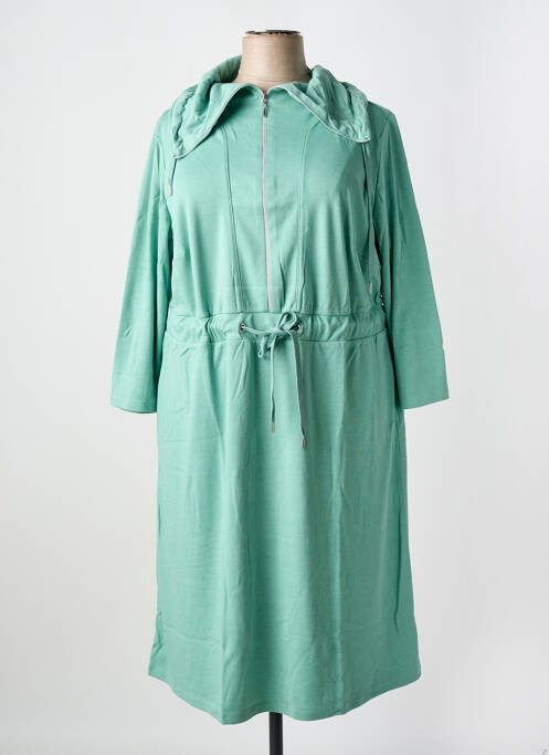 Robe mi-longue vert SHEEGO pour femme