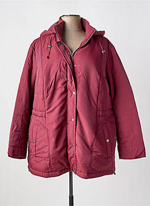 Doudoune poches a capuche rouge SHEEGO femme