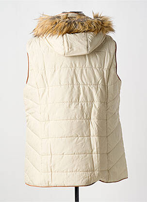 Doudoune poches a capuche beige SHEEGO femme
