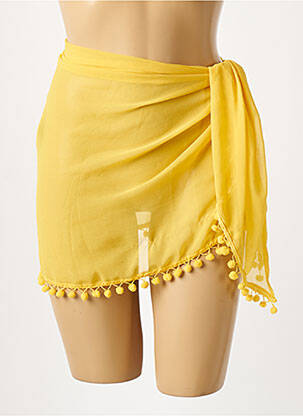Paréo tissage crêpe jaune OLYMPIA femme