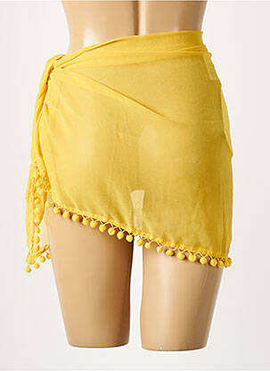 Paréo tissage crêpe jaune OLYMPIA femme