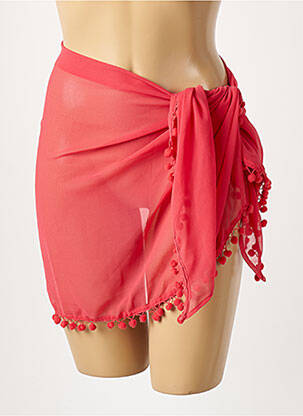 Paréo tissage crêpe rose OLYMPIA femme