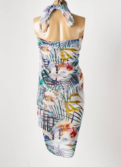 Paréo tissage crêpe bleu FANTASIE femme