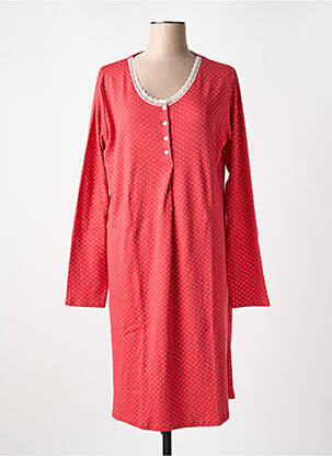 Chemise de nuit imprimé pois rouge VANIA femme