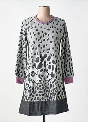 Chemise de nuit stretch gris VANIA femme