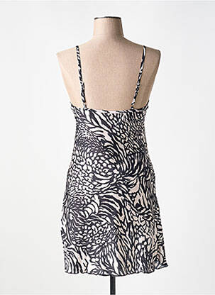 Nuisette/combinette effet matière satinée noir VANIA femme