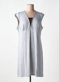 Chemise de nuit imprimé rayures gris VANIA femme