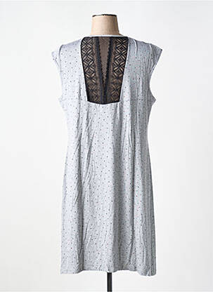 Chemise de nuit imprimé rayures gris VANIA femme