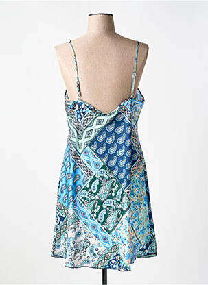 Nuisette/combinette effet matière satinée bleu VANIA femme