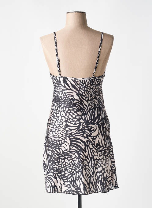 Nuisette/combinette effet matière satinée noir VANIA femme