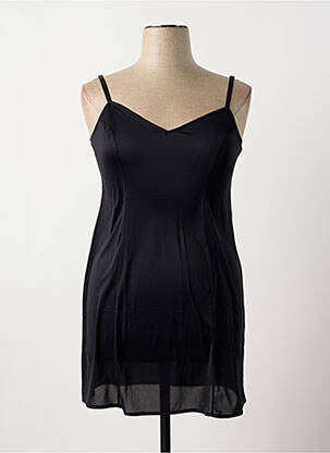 Nuisette/combinette effet matière satinée noir REGENCE femme