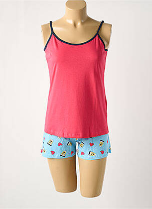 Pyjashort rouge RINGELLA pour femme
