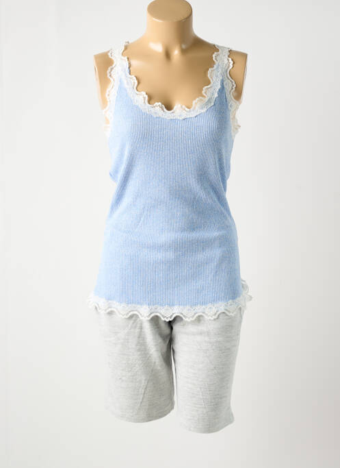 Pyjashort col rond bleu RINGELLA femme