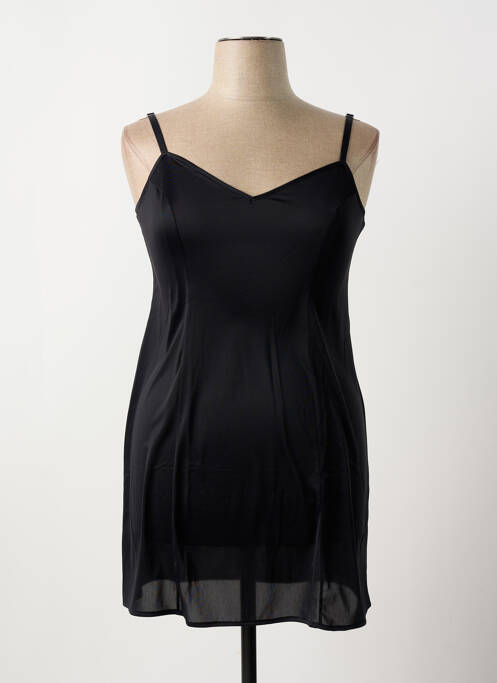 Nuisette/combinette effet matière satinée noir REGENCE femme