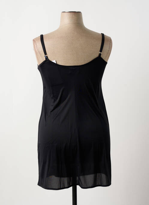 Nuisette/combinette effet matière satinée noir REGENCE femme