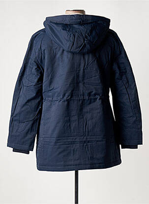 Parka manches longues a capuche bleu SHEEGO femme