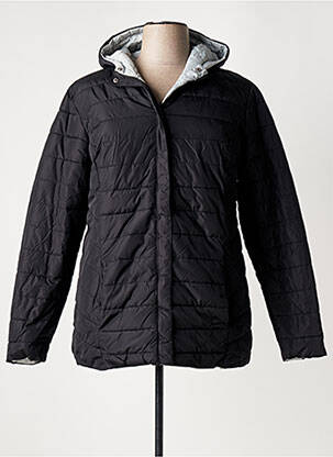 Doudoune poches a capuche noir SHEEGO femme