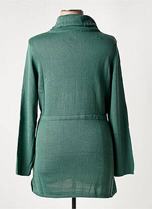 Gilet manches longues stretch vert SHEEGO femme
