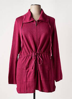Gilet manches longues stretch rose SHEEGO femme