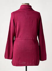 Gilet manches longues rose SHEEGO pour femme seconde vue