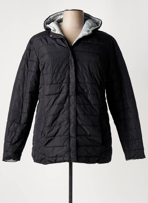 Doudoune poches a capuche noir SHEEGO femme