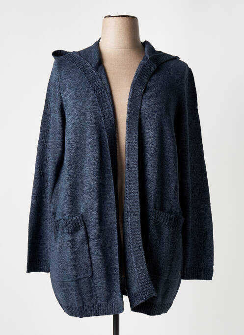 Gilet manches longues bleu SHEEGO pour femme