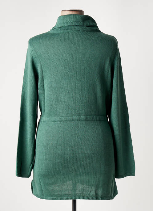 Gilet manches longues vert SHEEGO pour femme