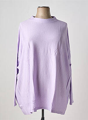 Pull stretch manches longues violet SHEEGO femme