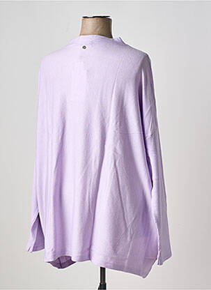 Pull stretch manches longues violet SHEEGO femme