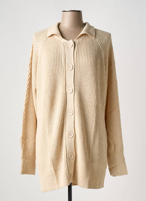 Gilet manches longues beige SHEEGO pour femme