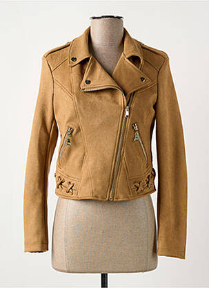 Veste casual col tailleur beige MOLLY BRACKEN femme