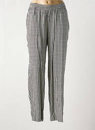 Pantalon droit taille élastique noir CREAM femme