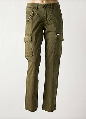 Pantalon cargo coupe droite vert CREAM femme