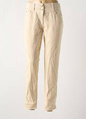 Pantalon droit beige C'EST BEAU LA VIE pour femme seconde vue