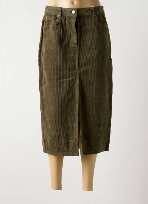 Jupe mi-longue vert C'EST BEAU LA VIE pour femme