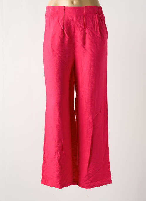 Pantalon droit rose C'EST BEAU LA VIE pour femme