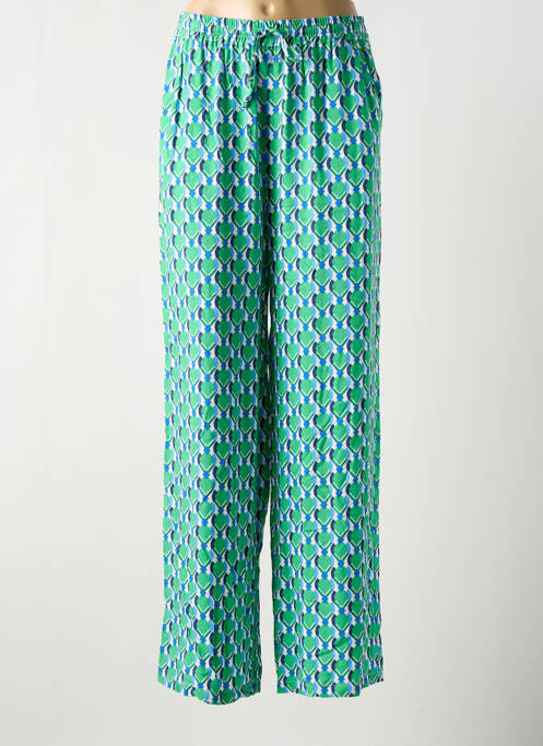 Pantalon droit vert C'EST BEAU LA VIE pour femme