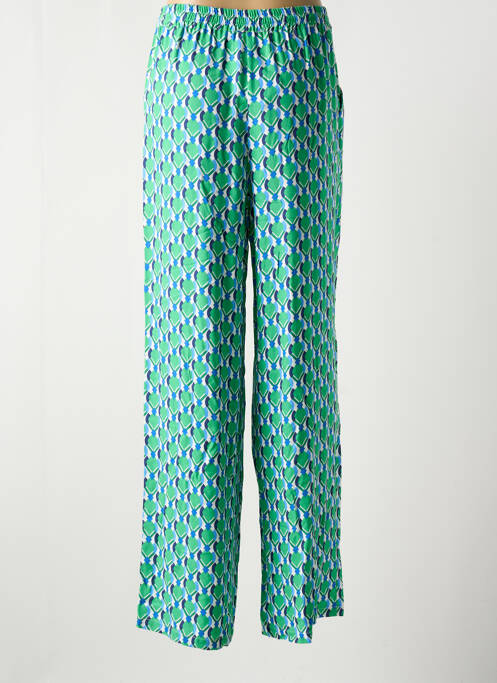 Pantalon droit vert C'EST BEAU LA VIE pour femme